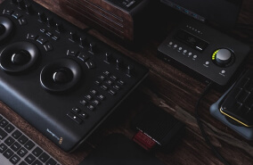 Studio freelance voice over studio gear audio interface